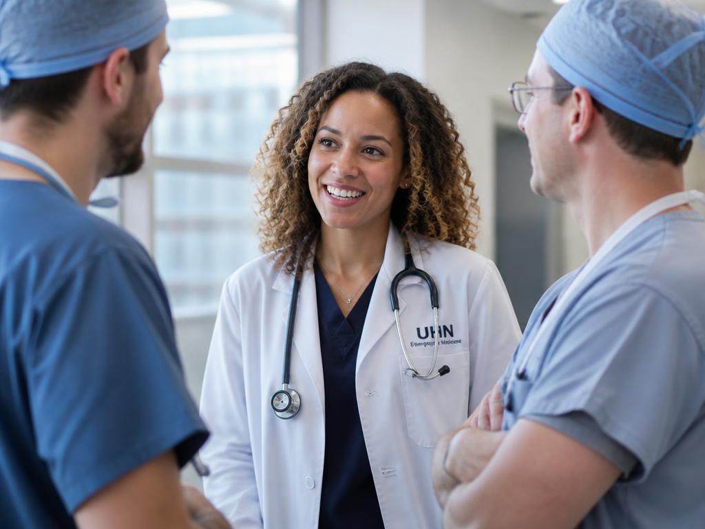 Médecin et infirmière dans une clinique canadienne